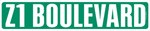 Z1 BOULEVARD street sign
